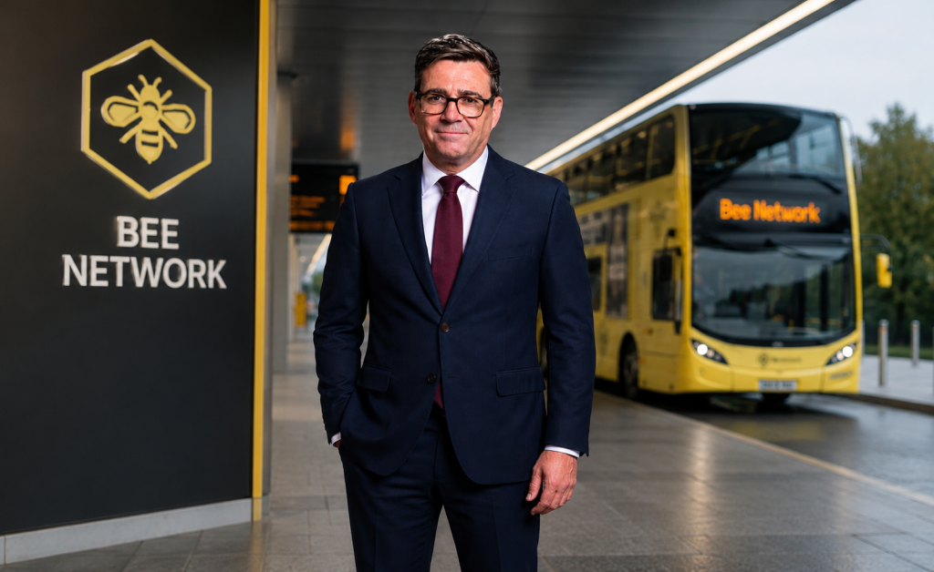 Andy Burnham and the Bee Network in Greater Manchester
