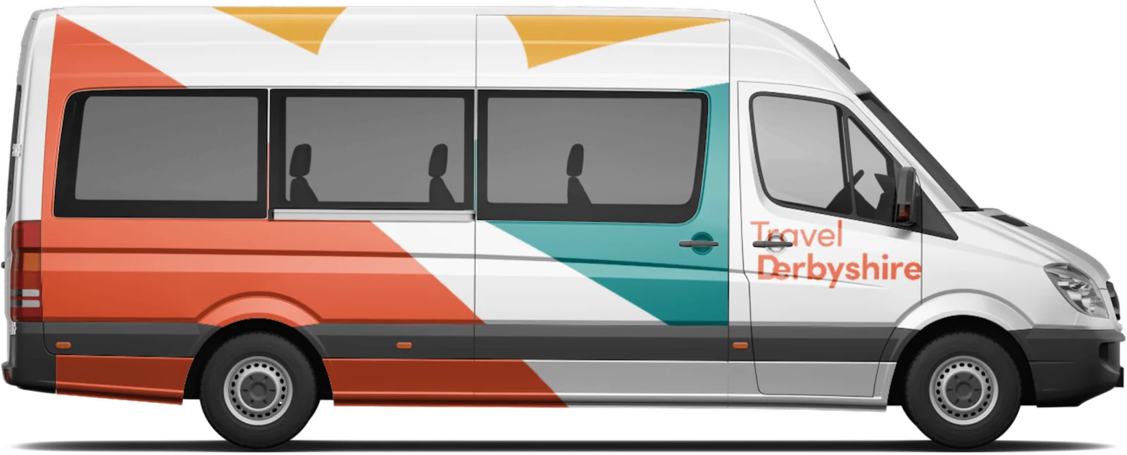 A Travel Derbyshire on Demand minibus