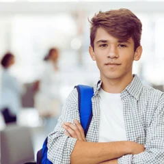 Student on a school run